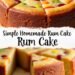 Simple Homemade Rum Cake